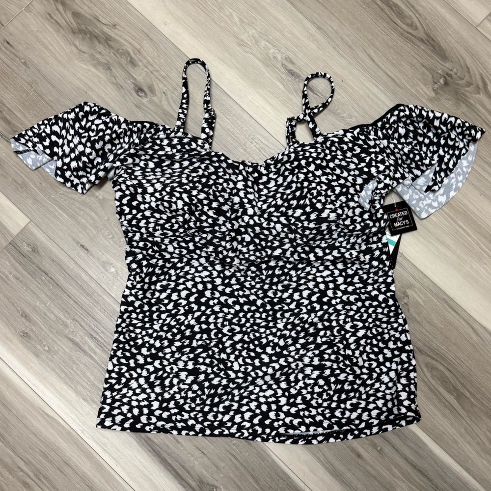 Black & White swim top